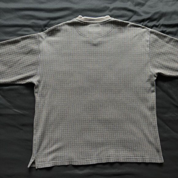 Vintage J. Riggings Sweater Vest Adult Extra Large Green Beige Argyle 90s Mens - Picture 7 of 7